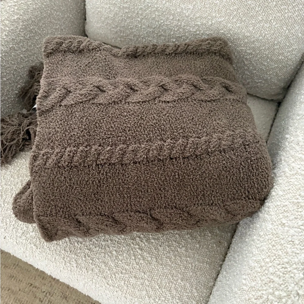 Pottery Barn Classic Cable Knit Throw Blanket